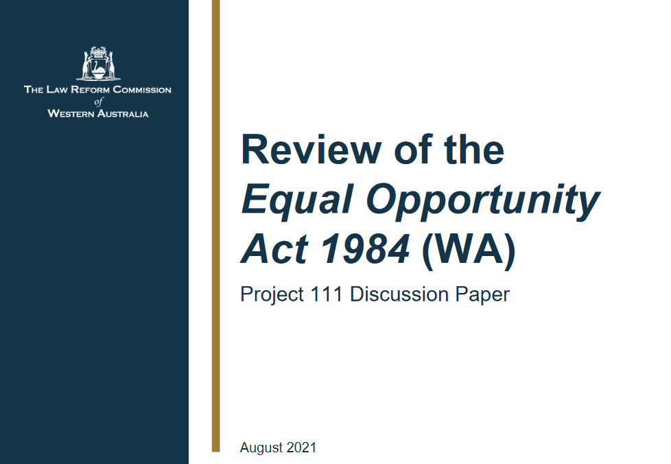 Review of the Equal Opportunity Act 1984 (WA)